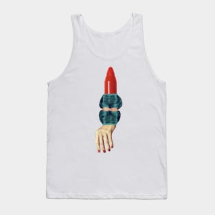 Red Lipstick Monster Tank Top